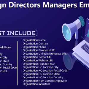 Design Directors Managers Email List