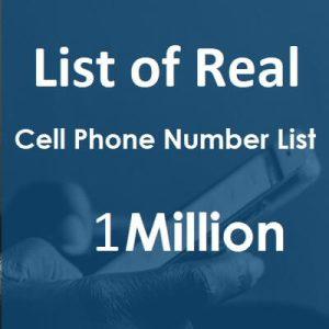 List of Real Phone Number List