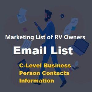 Marketing List of RV Owners