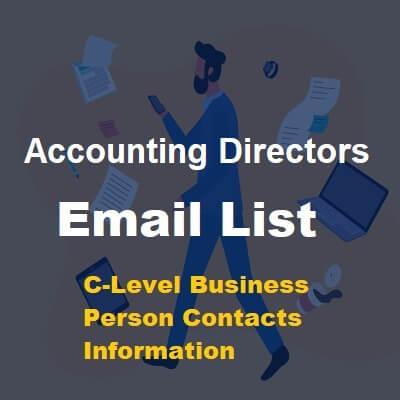 Accounting Directors Email List