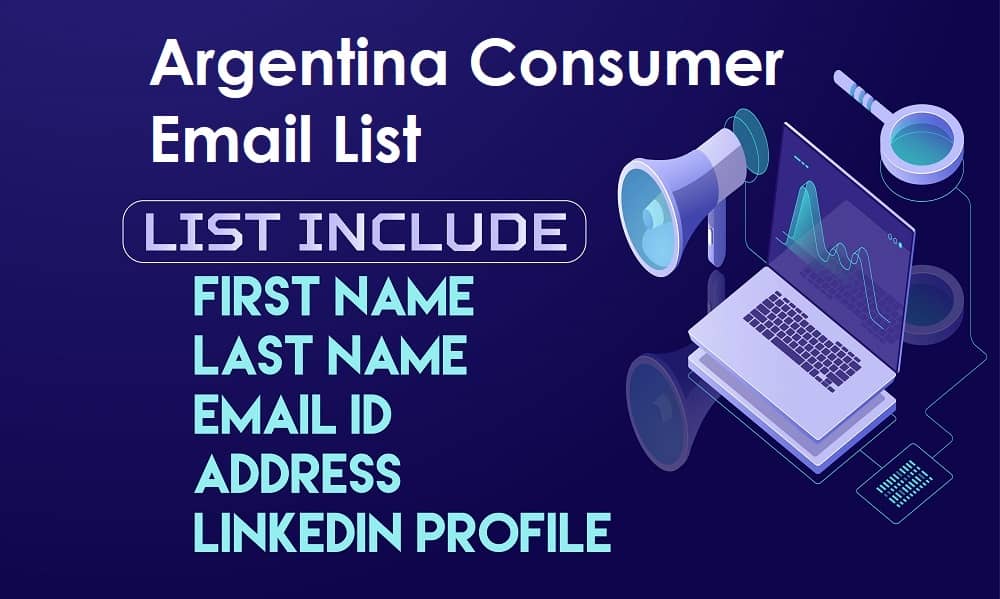 Lista de e-mail pentru consumatori din Argentina