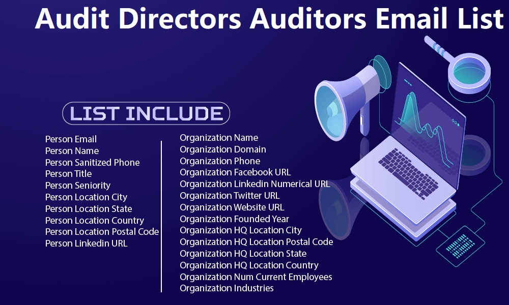 Lista de correo electrónico de los auditores de los directores de auditoría