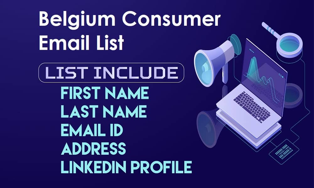 Lista de e-mail do consumidor da Bélgica