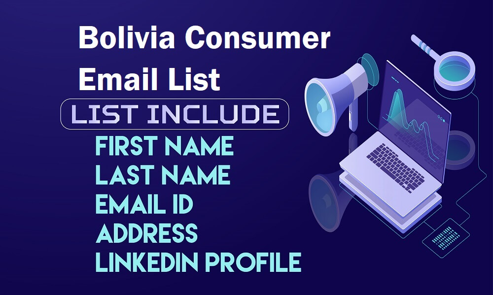 Lista de e-mail pentru consumatori din Bolivia