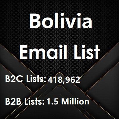 Lista de e-mail da Bolívia