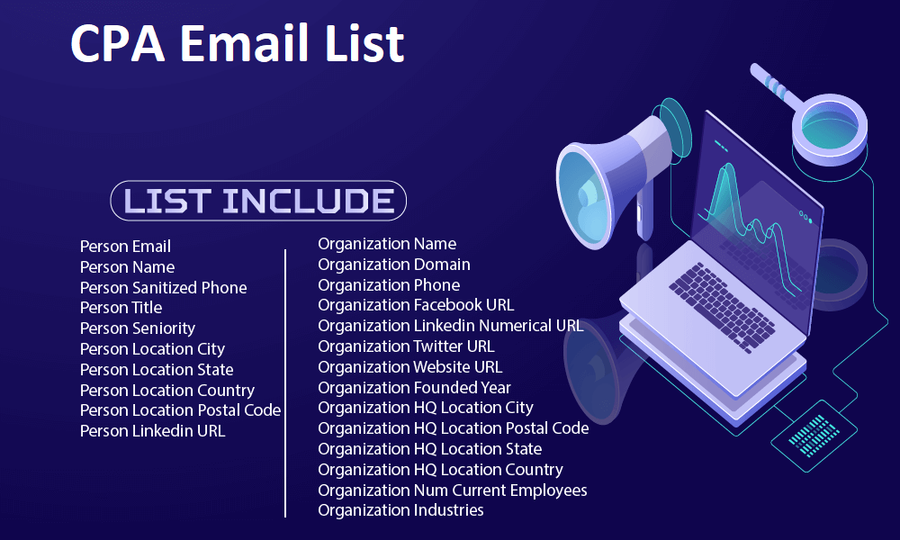 CPA 이메일 목록