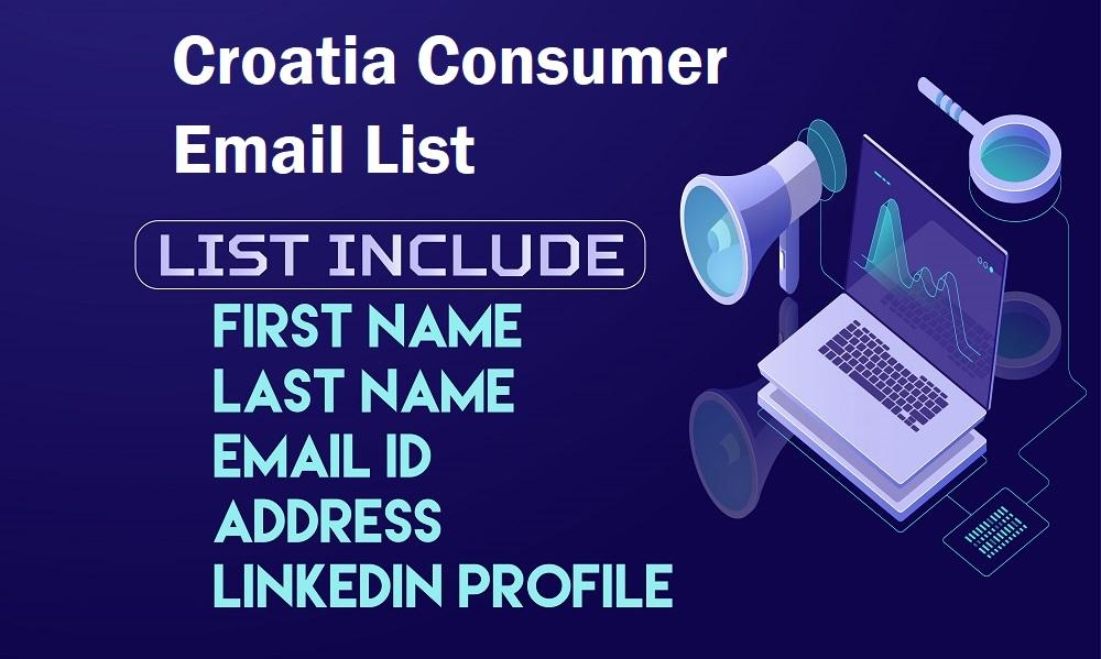 Elenco e-mail dei consumatori della Croazia