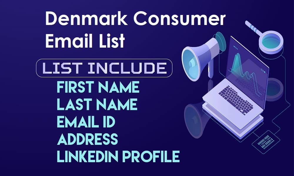 Lista de Emails do Consumidor da Dinamarca