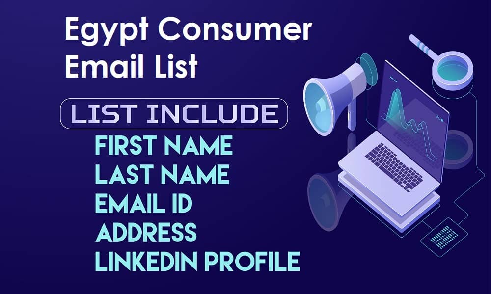 Lista de correo electrónico B2C Egipto