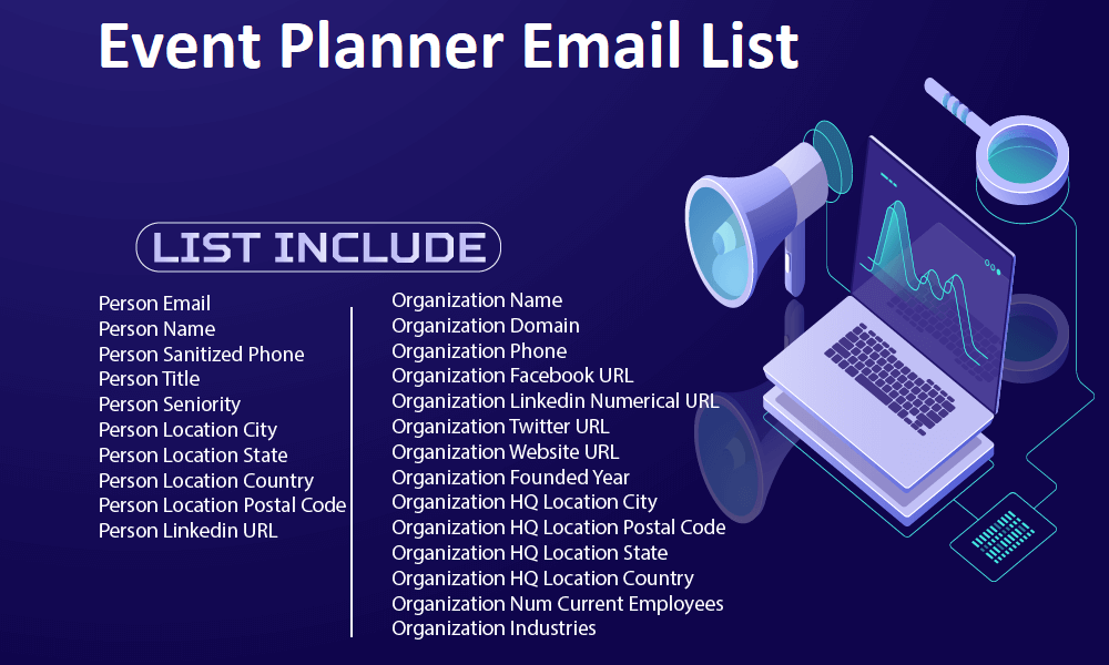 Lista de e-mail a Planificatorului de evenimente