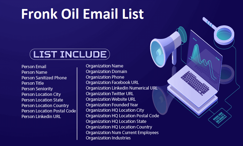 Lista de e-mail Fronk Oil