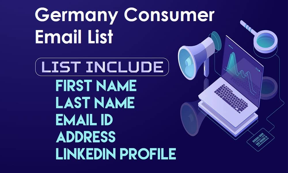 Lista de correo electrónico de consumidores de Alemania