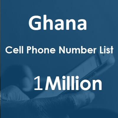 Lista de números de teléfono celular de Ghana