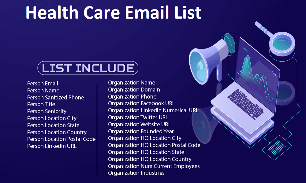 قائمة البريد الإلكتروني للرعاية الصحية