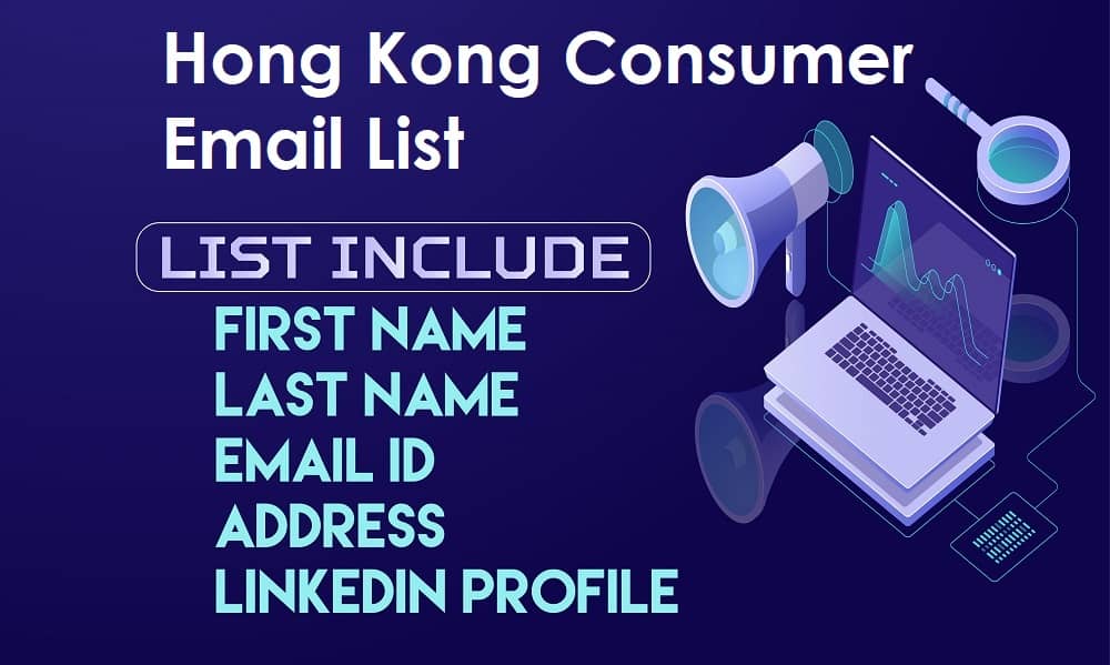 Lista de e-mail pentru consumatori din Hong-Kong