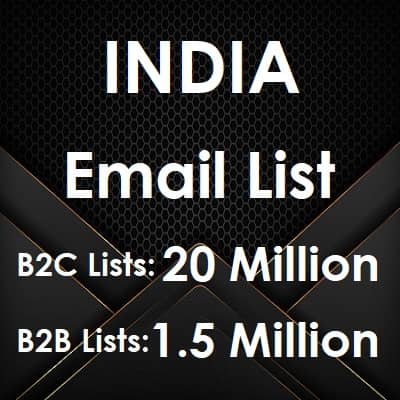 Elenco e-mail in India