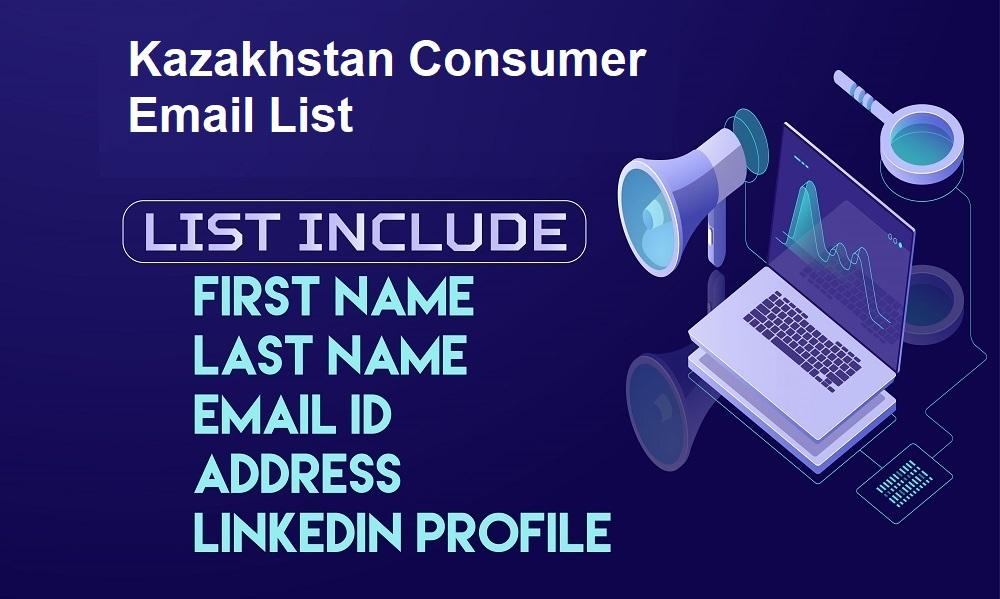 Elenco e-mail dei consumatori del Kazakistan