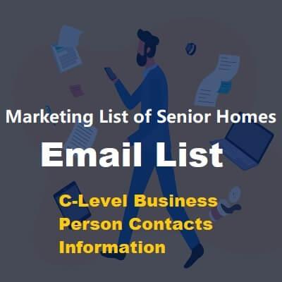 Marketing List of Senior Homes
