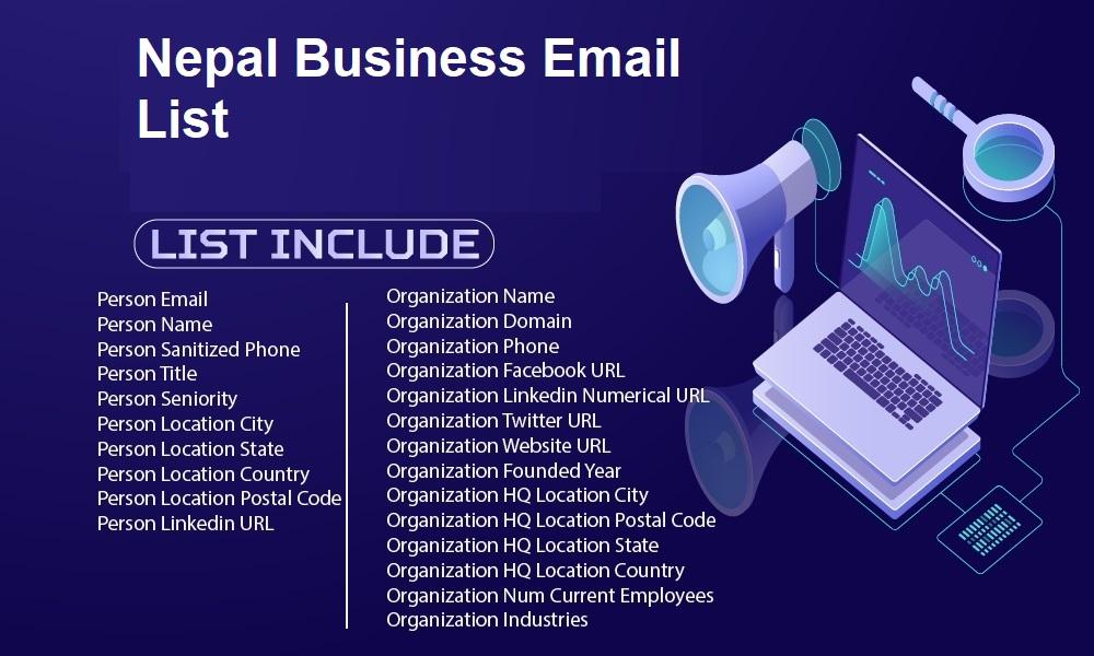 네팔 비즈니스 이메일 목록