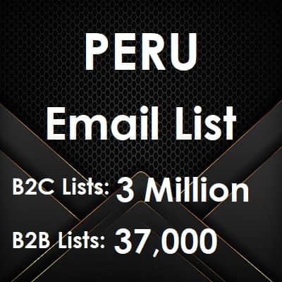 قائمة البريد الإلكتروني في بيرو