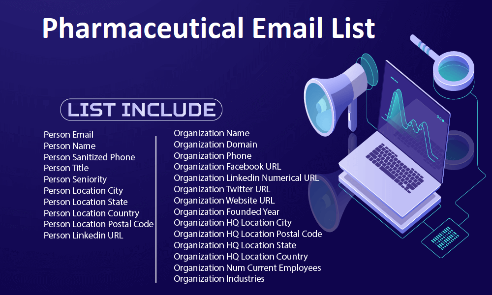 Listă de e-mailuri farmaceutice