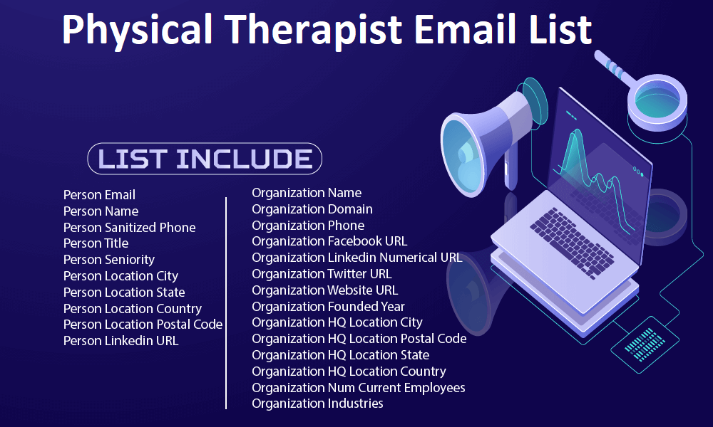 Lista de e-mail fisioterapeuta