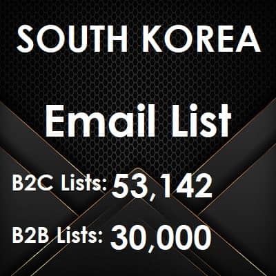 Elenco email della Corea del Sud