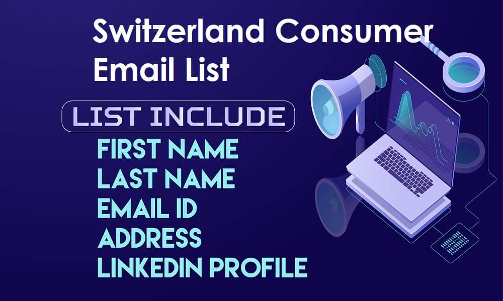 Elveția Lista de e-mailuri pentru consumatori