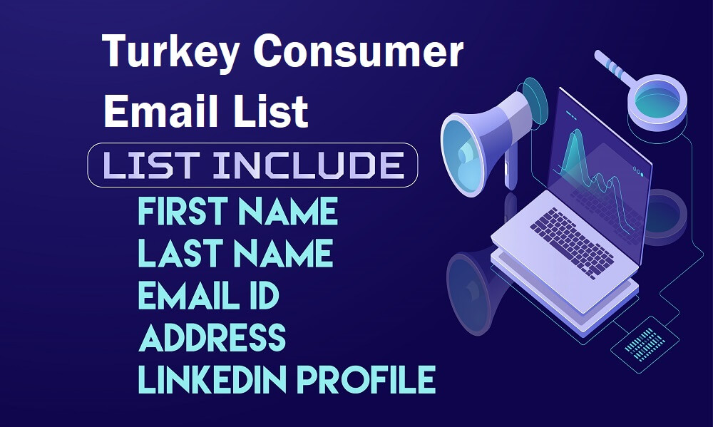 Lista de correo electrónico de consumidores de Turquía
