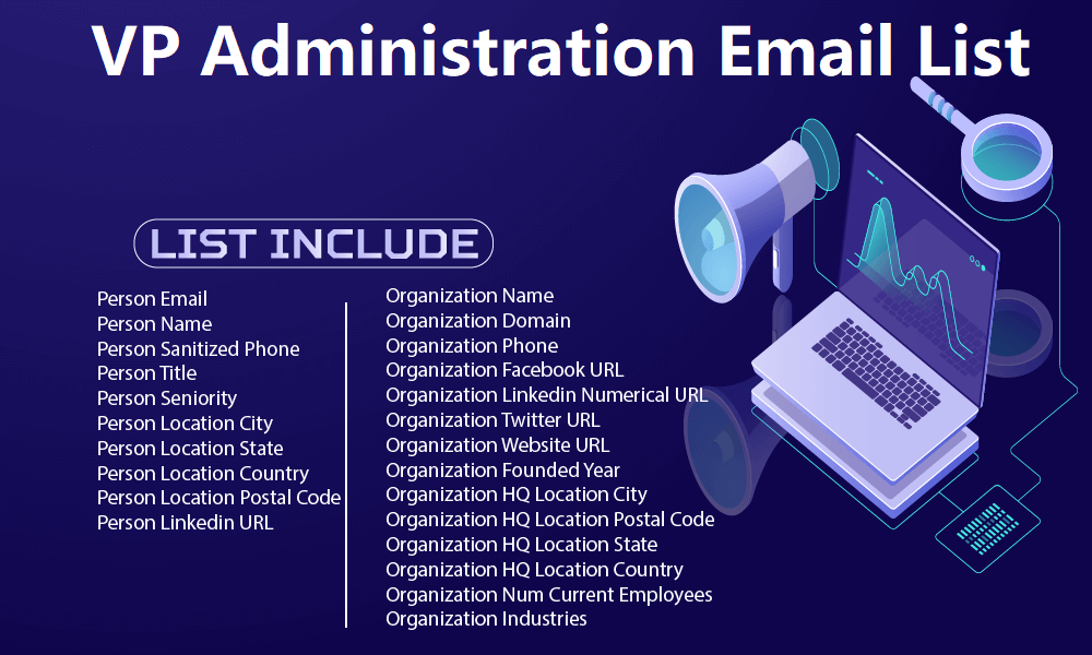 Lista de correo electrónico de administración de VP