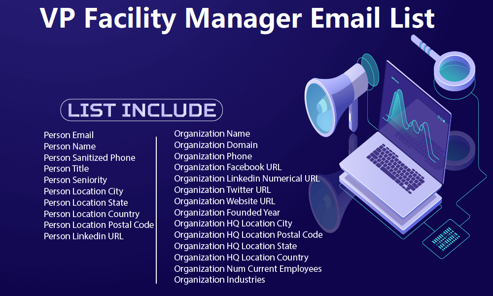 Elenco e-mail del VP-Facility-Manager