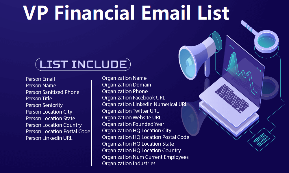 VP-Lista de e-mails financeiros