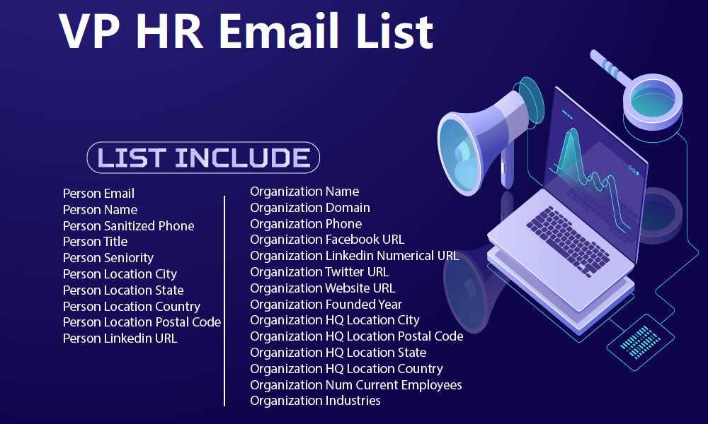 Lista de correo electrónico de VP HR