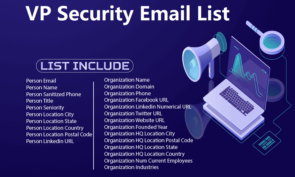 Elenco email di VP Security