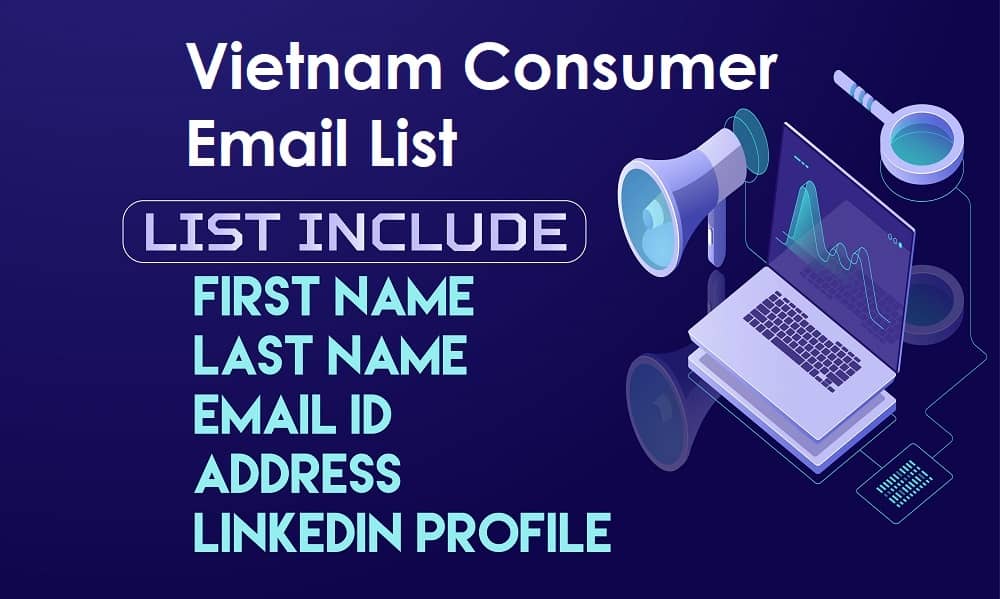 Lista de e-mail pentru consumatori din Vietnam