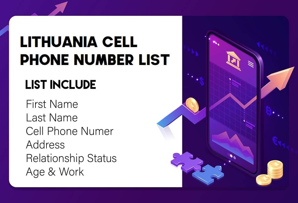 قائمة رقم الهاتف الخليوي في ليتوانيا