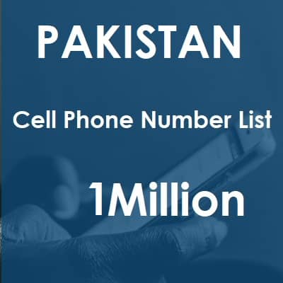 Lista de números de teléfono celular de Pakistán