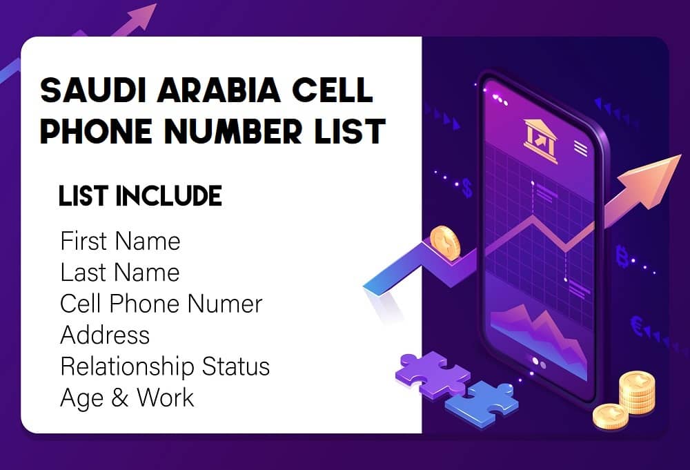 Elenco dei numeri di cellulare dell'Arabia Saudita