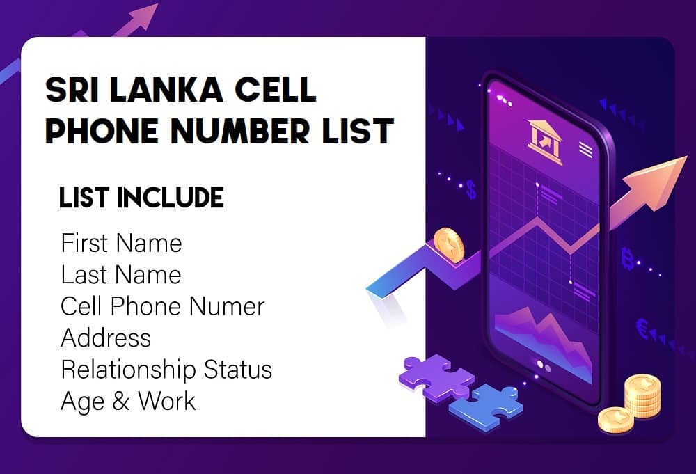 Lijst met mobiele telefoonnummers in Sri Lanka